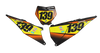 KTM Number Background Decals - Spec