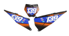 KTM Number Background Decals - Spec