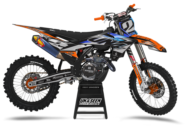 KTM Pulverize Blue Graphic Kit - SX SXF XC XCF EXC EXCF Models | All Years