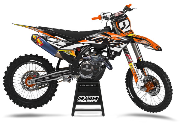 KTM Pulverize Orange Graphic Kit - SX SXF XC XCF EXC EXCF Models | All Years