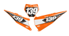 KTM Number Background Decals - Slight