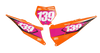 KTM Number Background Decals - Slight