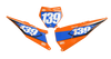 KTM Number Background Decals - Slight
