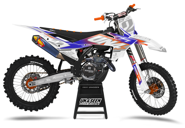 KTM Zippy Blue Graphic Kit - SX SXF XC XCF EXC EXCF Models | All Years