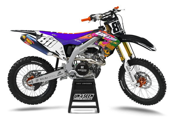 Kawasaki Pineapples & Donuts Graphic Kit - KK KXF KDX KLX Models | All Years