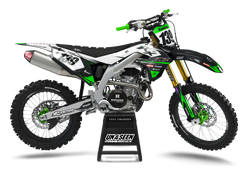 Kawasaki Axe Green Graphic Kit - KK KXF KDX KLX Models | All Years