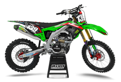 Kawasaki Box Red Graphic Kit - KK KXF KDX KLX Models | All Years