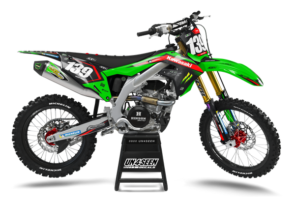 Kawasaki Box Red Graphic Kit - KK KXF KDX KLX Models | All Years