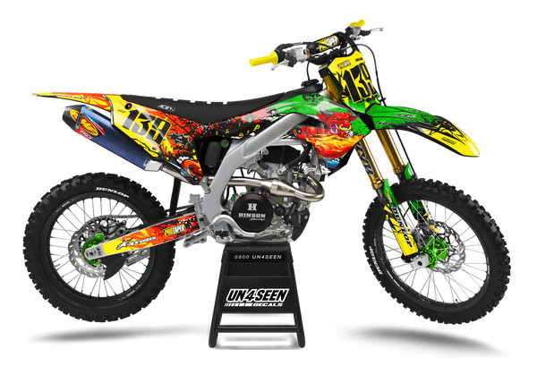 Kawasaki Zombie Graphics Kit - Raging Bull