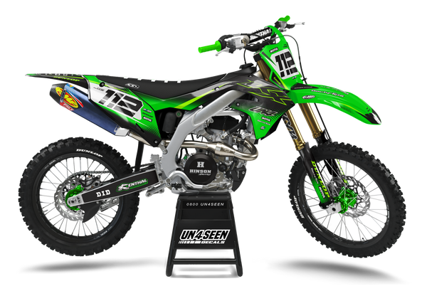 Kawasaki Clem Flo Graphic Kit - KK KXF KDX KLX Models | All Years