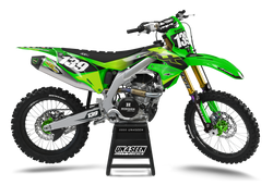 Kawasaki Dolan Green Graphic Kit - KK KXF KDX KLX Models | All Years