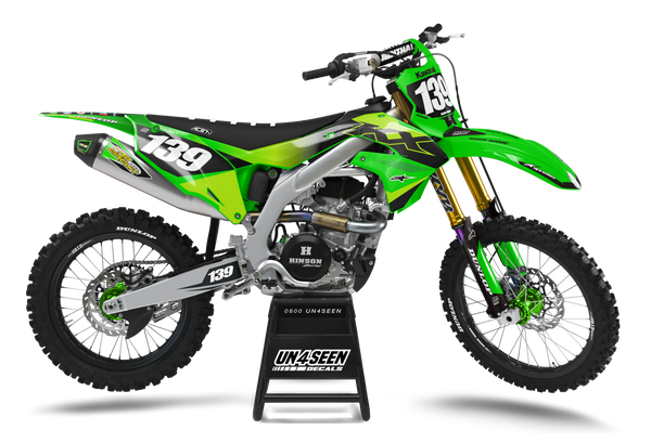 Kawasaki Dolan Green Graphic Kit - KK KXF KDX KLX Models | All Years