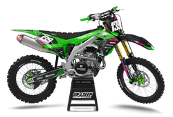 Kawasaki Zebz Pink Graphic Kit - KK KXF KDX KLX Models | All Years