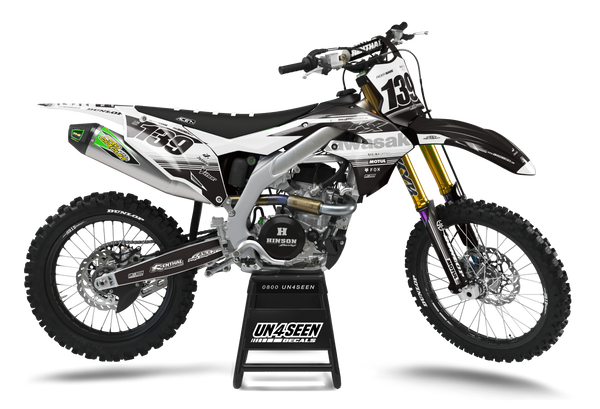 Kawasaki Hoist Black Graphic Kit - KK KXF KDX KLX Models | All Years