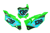 Kawasaki Number Background Decals - Luck