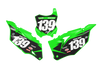 Kawasaki Number Background Decals - Luck