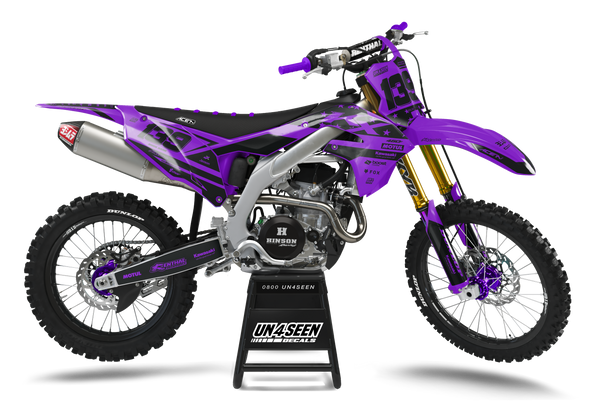 Kawasaki Major Purple Graphic Kit - KK KXF KDX KLX Models | All Years