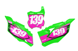 Kawasaki Slight Number Background - KK KXF KDX KLX Models | All Years