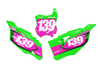 Kawasaki Number Background Decals - Slight