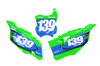 Kawasaki Number Background Decals - Slight