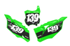 Kawasaki Number Background Decals - Slight