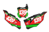Kawasaki Number Background Decals - Spec