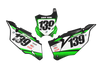 Kawasaki Number Background Decals - Spec