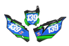 Kawasaki Number Background Decals - Spec
