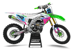 Kawasaki Troy Pink Graphic Kit - KK KXF KDX KLX Models | All Years