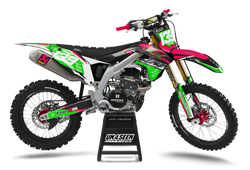 Kawasaki Willim Pink Graphic Kit - KK KXF KDX KLX Models | All Years
