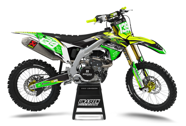 Kawasaki Willim Flo Graphic Kit - KK KXF KDX KLX Models | All Years