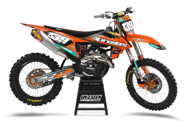 KTM Alpss Orange Graphic Kit - SX SXF XC XCF EXC EXCF Models | All Years
