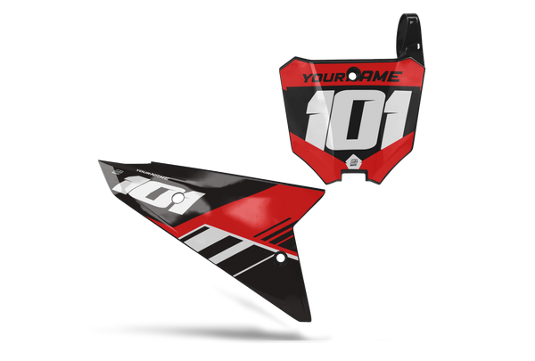 Honda Merc Black Graphic Kit - CRF CR XR Models | All Years