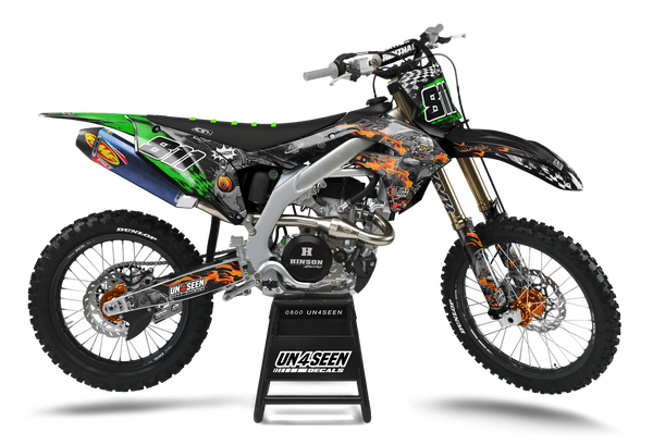 Kawasaki Crank  Graphics Kit -  Heat of Noise