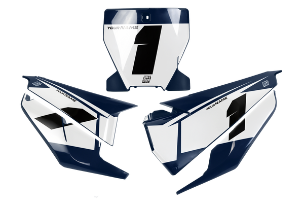Husqvarna Blast Number Plate Background Decals -  TC FC TE TX FE FS FX Models | All Years