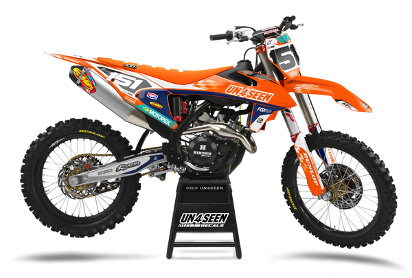 KTM Alpha Orange Graphic Kit - SX SXF XC XCF EXC EXCF Models | All Years