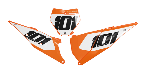 KTM Wing 2 Number Background - SX SXF XC XCF EXC EXCF Models | All Years