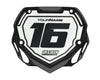 Box BMX Number Plate Graphics - Border White