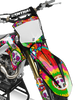 Kawasaki Retro Yippies Graphics Kit - Drop Acid Not Bombs