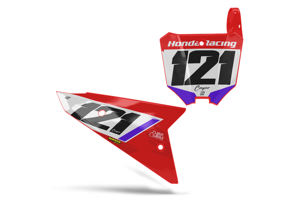 Honda Hrc White Graphic Kit - CRF CR XR Models | All Years