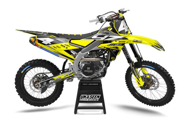 Yamaha Sharpe Yellow Graphic Kit - YZ YZF WR TTR PW Models | All Years