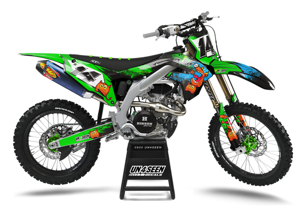 Kawasaki  Moaning Monsters Graphics Kit - Sneaky & Dopey