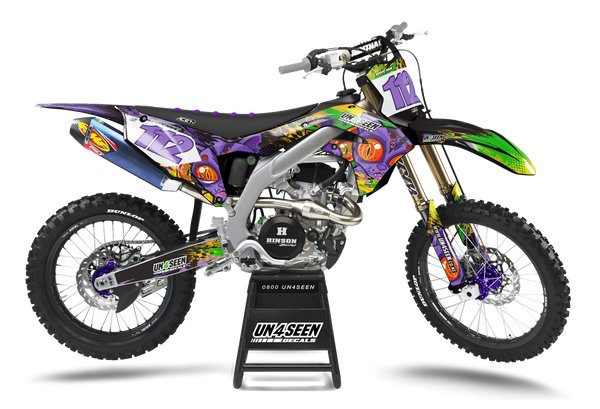Kawasaki  Hissing Kittys Graphics Kit - FREAKY FURBALL