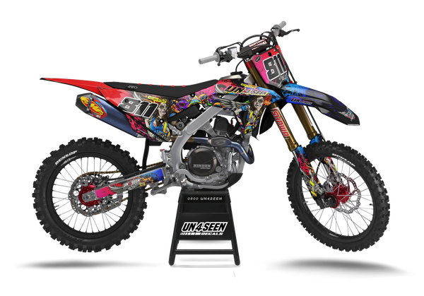Honda Crank  Graphics Kit -  Mexico Rainbows