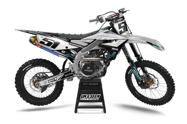 Yamaha Rev Grey Graphic Kit - YZ YZF WR TTR PW Models | All Years