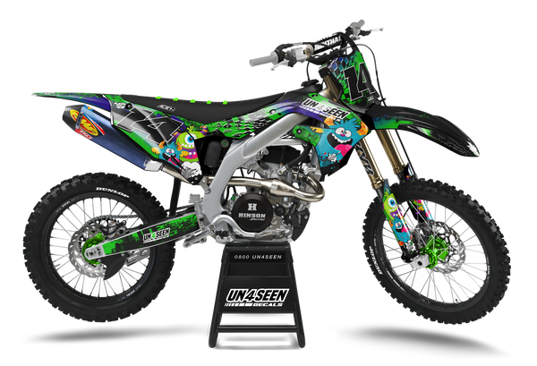 Kawasaki Moaning Monsters Graphics Kit -  Mop Top