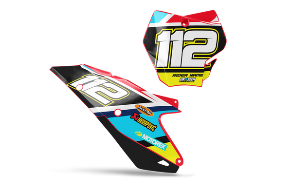 Gasgas Splash Number Plate Background Decals -MC EC ES EX Models | All Years