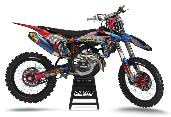 GASGAS Crank  Graphics Kit -  Mexico Rainbows