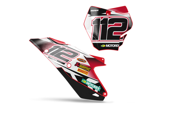 GASGAS Inked Number Plate Background Decals -MC EC ES EX Models | All Years
