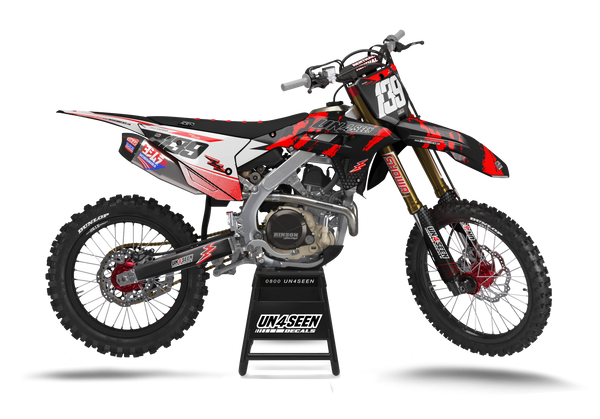 Honda Split by Light Graphics Kit - Red Dash
